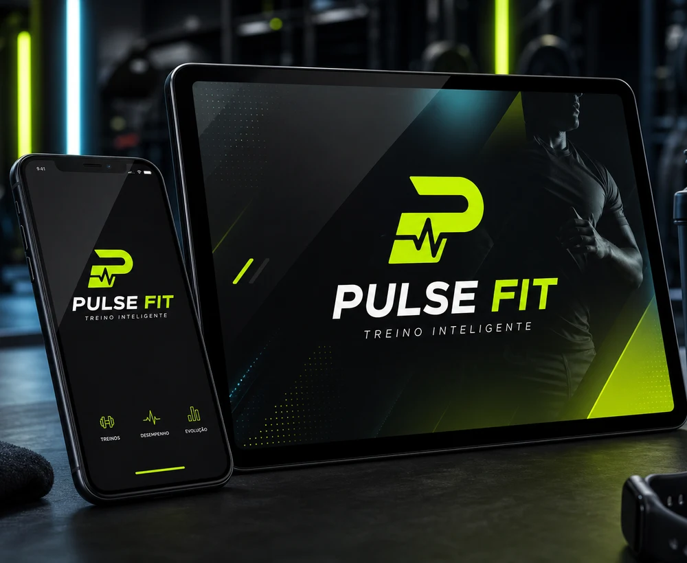 Mockup digital com logomarca